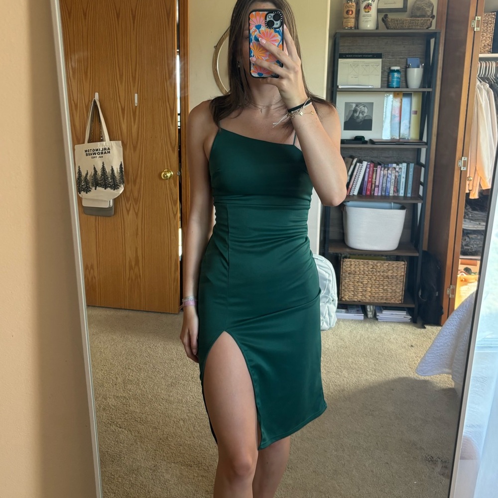 Nordstrom Green Midi Dress - Picture 3 of 8